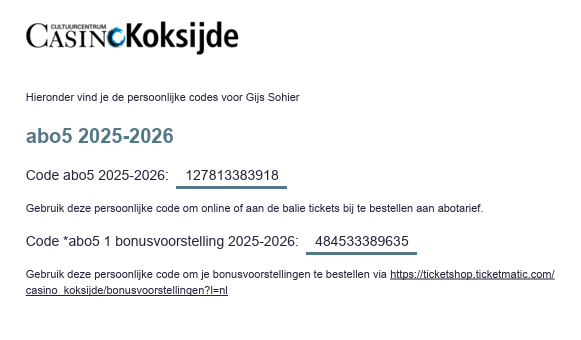 voorbeeld bonuscode
